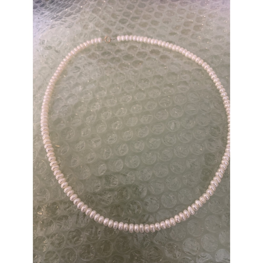 Vintage PPC 10K YELLOW GOLD (CLASP) & PEARL NECKLACE 18" LONG STUNNING